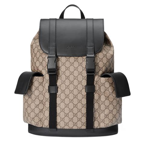 gucci black soft gg supreme backpack fake